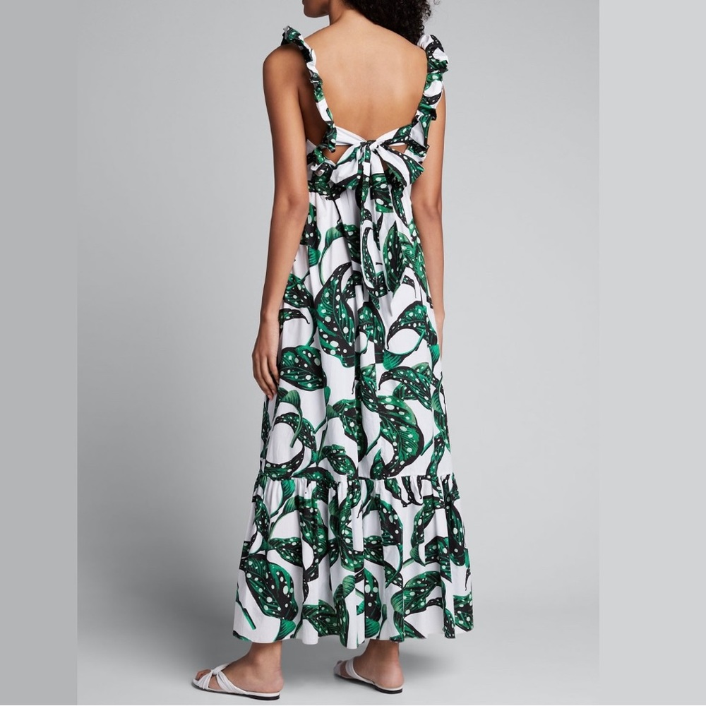 Borgo De Nor Liya Leaf Print Maxi Dress - Picture 4 of 17